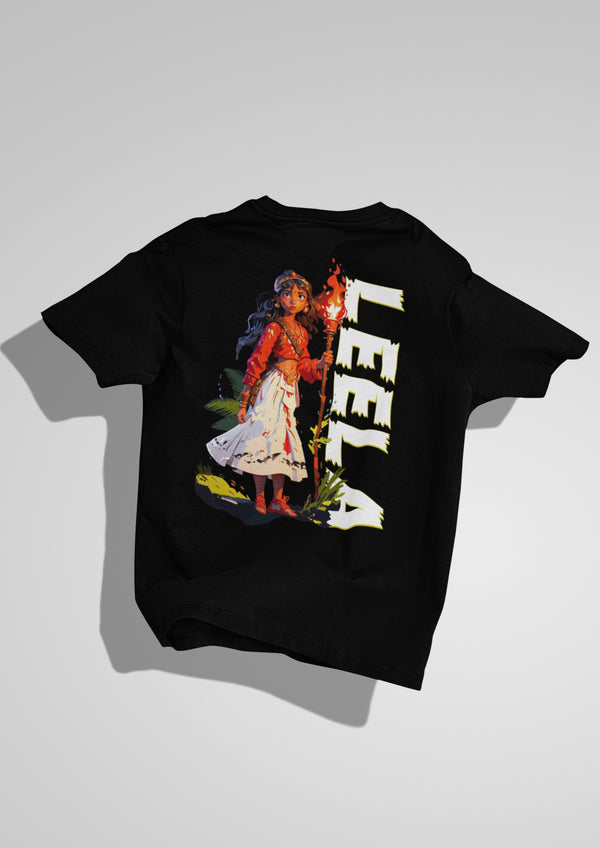 Leela Black Oversized Tshirt