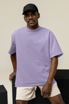 Polly Lavender Plain Oversized Tshirt